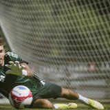 Le gardien du Servette FC Joel Mall a été décisif dans ce match aller de deuxième tour préliminaire de la Ligue des Champions face au Viktoria Plzen. (Archives) KEYSTONE/GABRIEL MONNET